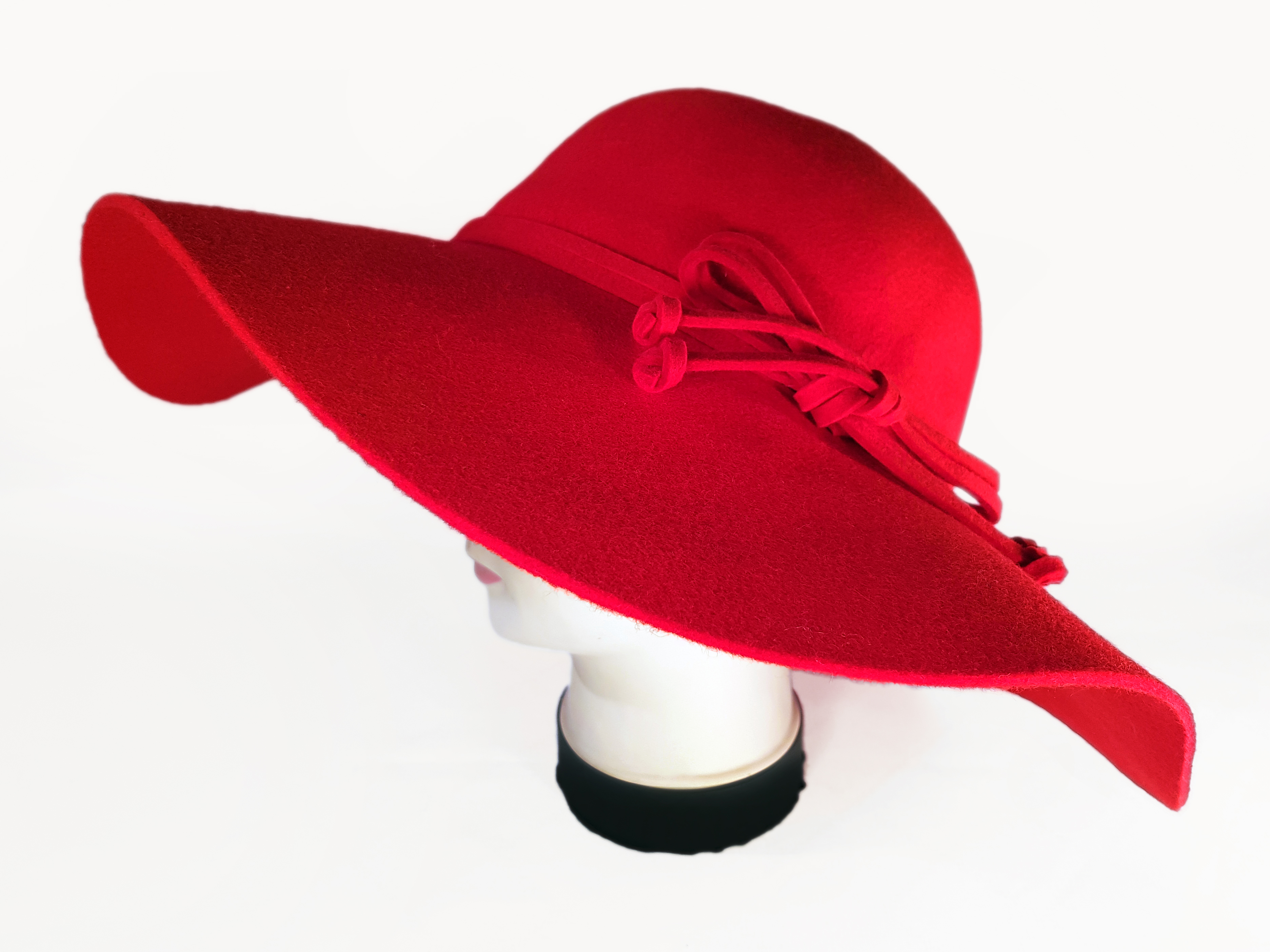 Ladies Wool Wide Brim Hat  