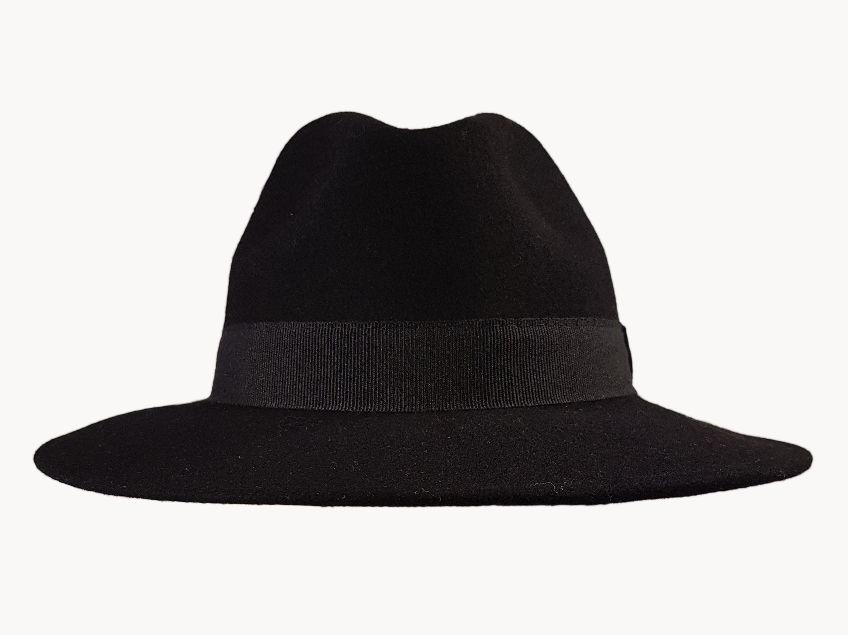 Wool Fedora Hat With Material Belt