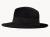 Wool Fedora Hat With Wide Material Belt